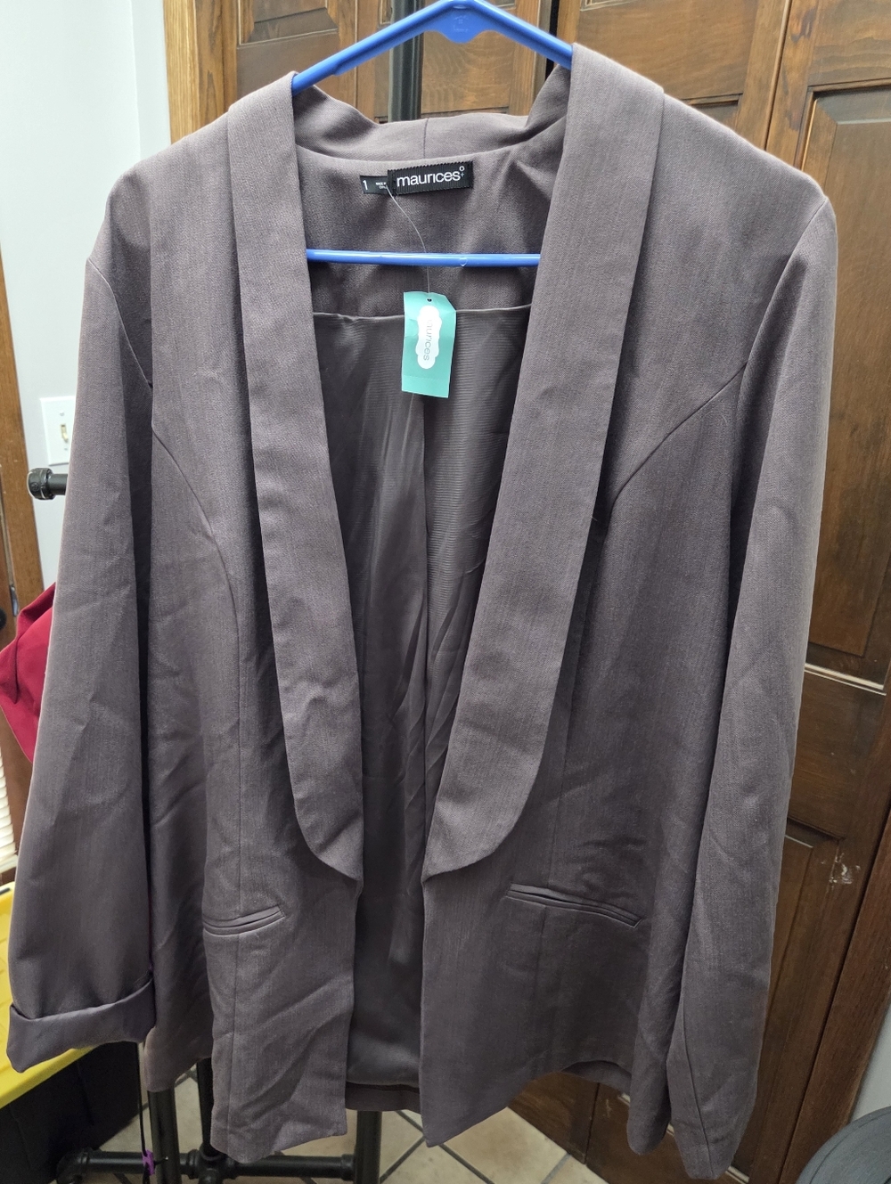 Maurices Open-Front Blazer in Dove